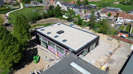 Site Bavikhove in opbouw