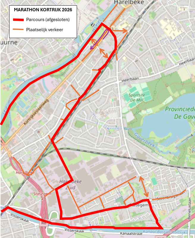 Parcours Marathon Kortrijk