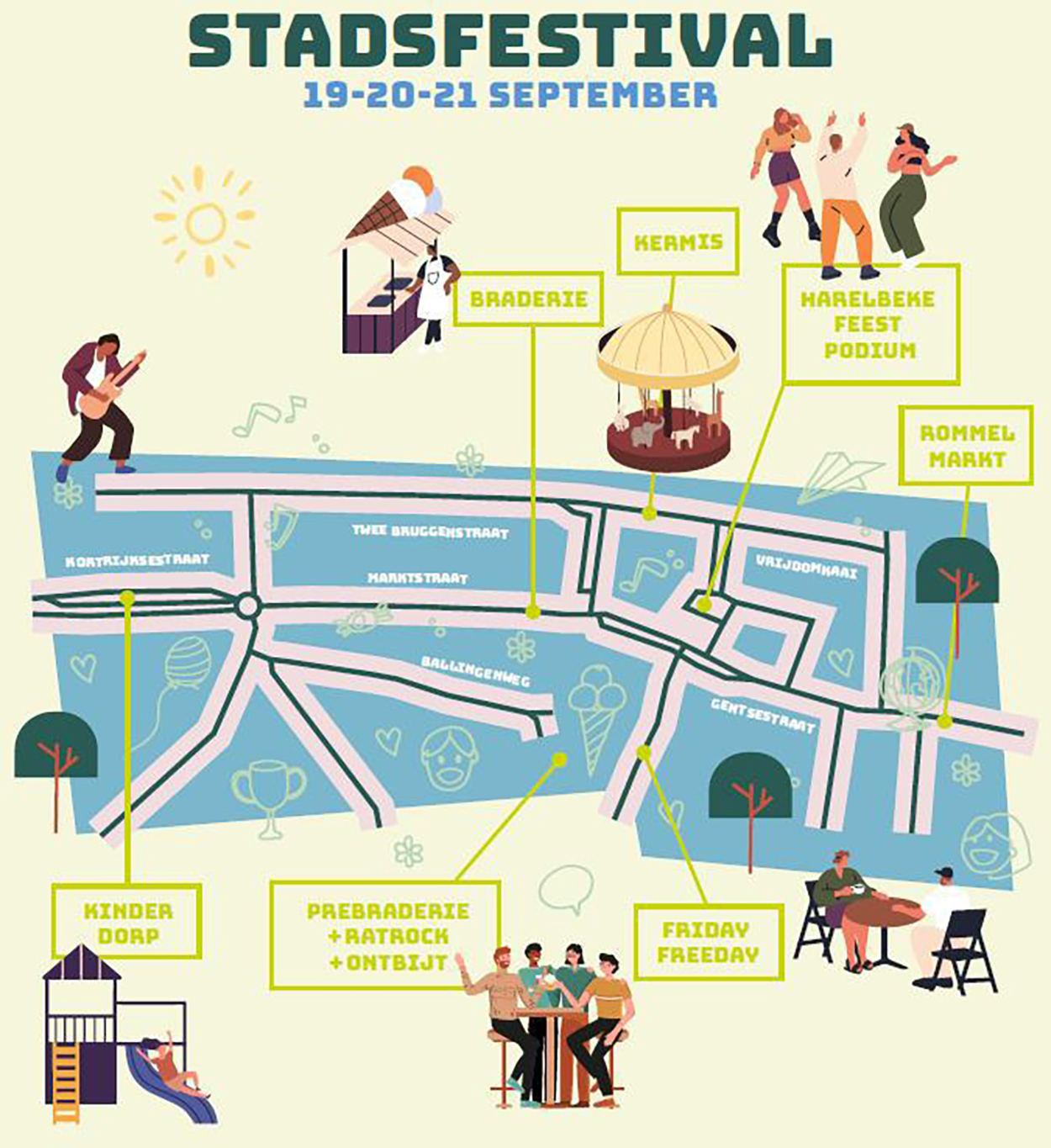 Stadsfestival Locatieplan 2025
